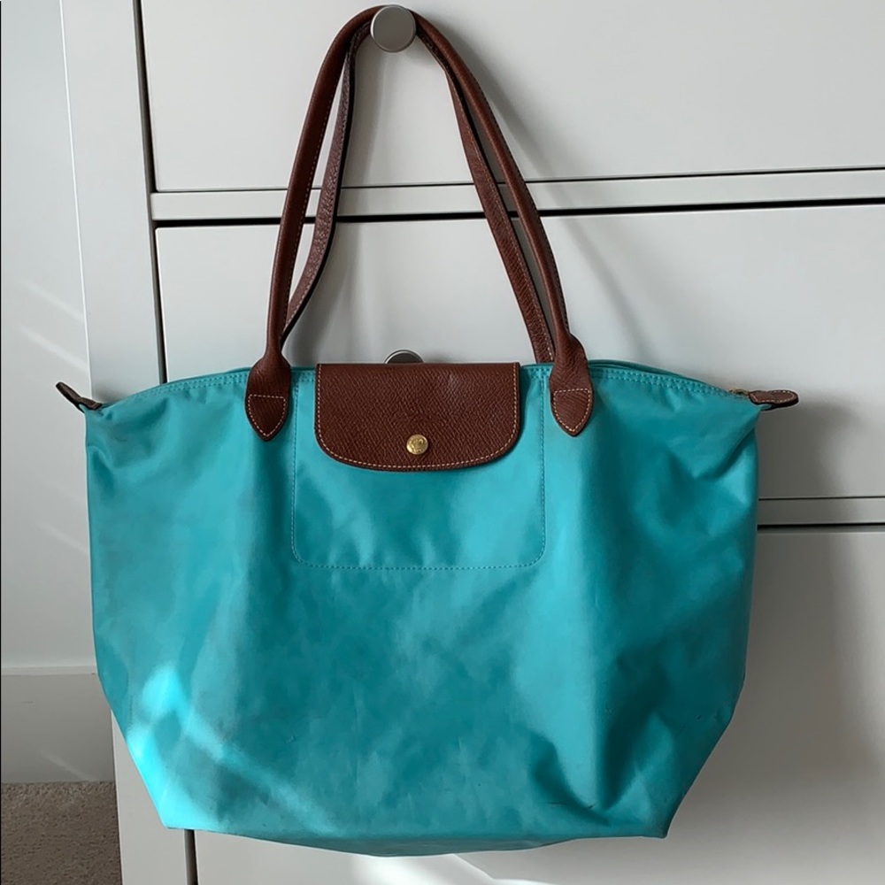 Longchamp Le Pliage Large nylon tote-teal